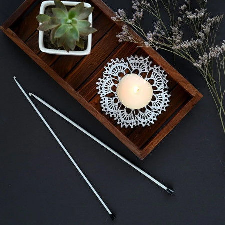 Single Ended Crohet hook Grey 3,5мм