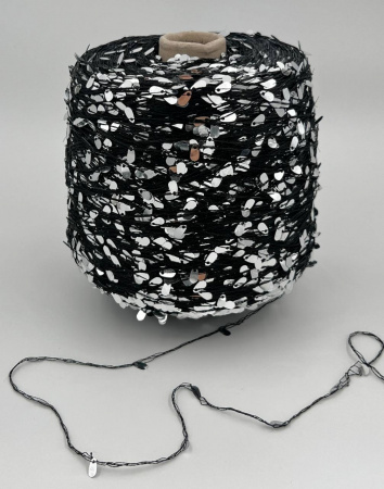 PAIETTONA nero/argento