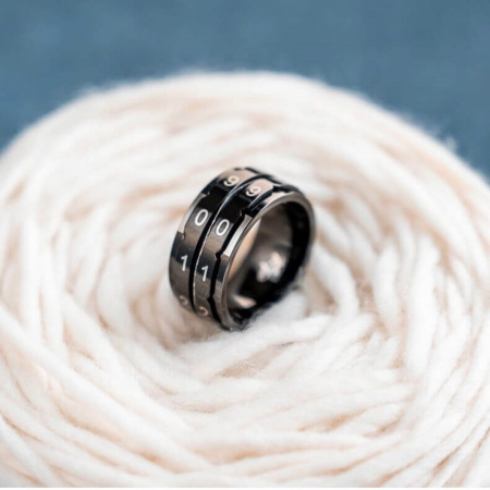 Row Counter Rings black size 10 (19,8 мм)