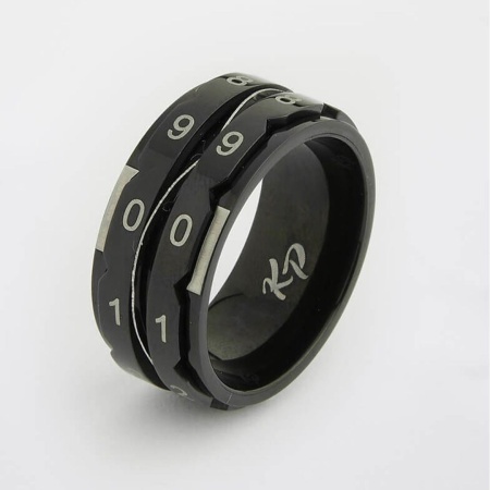 Row Counter Rings black size 10 (19,8 мм)