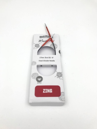 Asymmetrical Fixed Circular Needles Zing (25см-5мм)