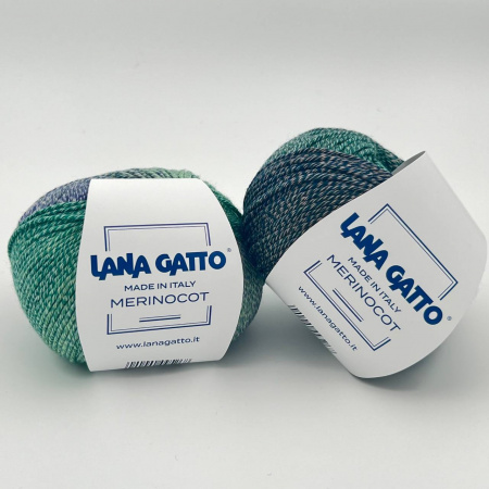 MERINOCOT verde-blu
