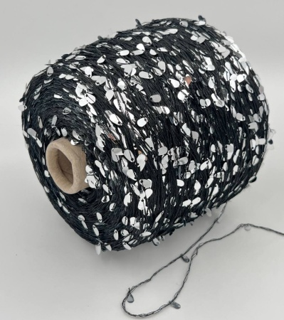 PAIETTONA nero/argento